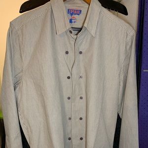 Topman Double Button brown/white shirt!